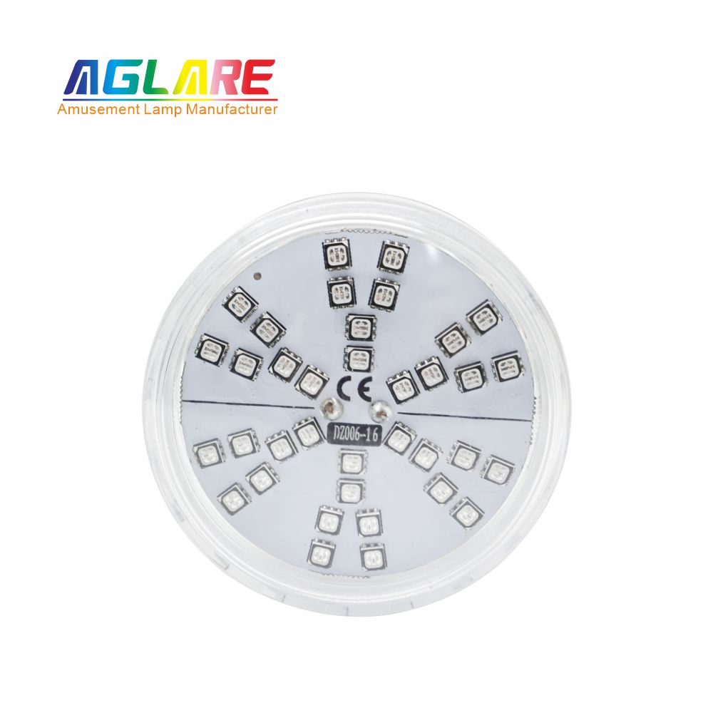 60mm RGB LED游乐场灯1-16自动程序旋转效果- AC24V， 42led